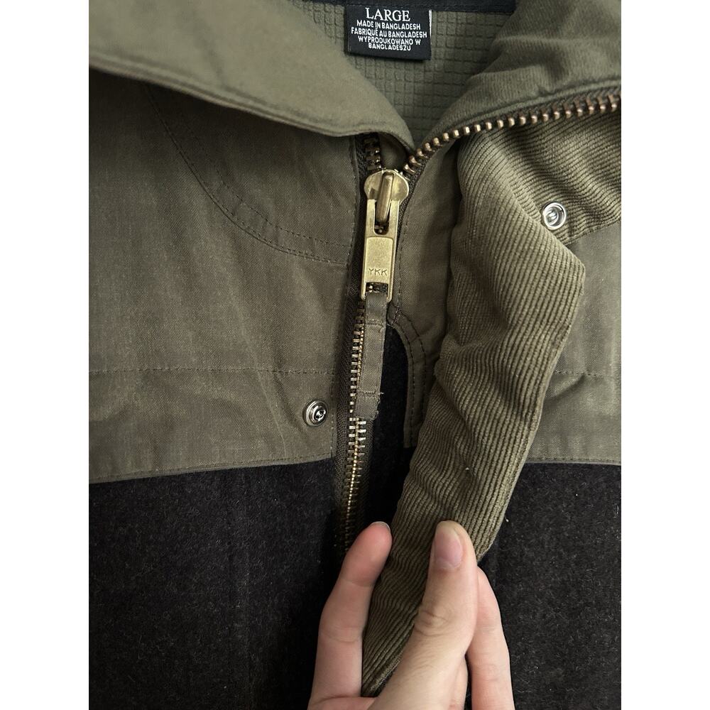 Men’s Filson x Burton Squire Snowboard Jacket Parka Size Large Waxed Canvas Wool - Picture 4 of 16